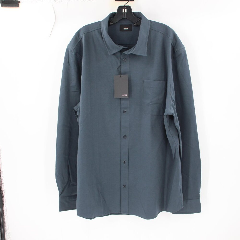 NWT AWAY Travel The Anywhere Shirt mens 2XL‎ tech Coolmax tech golf Button Up